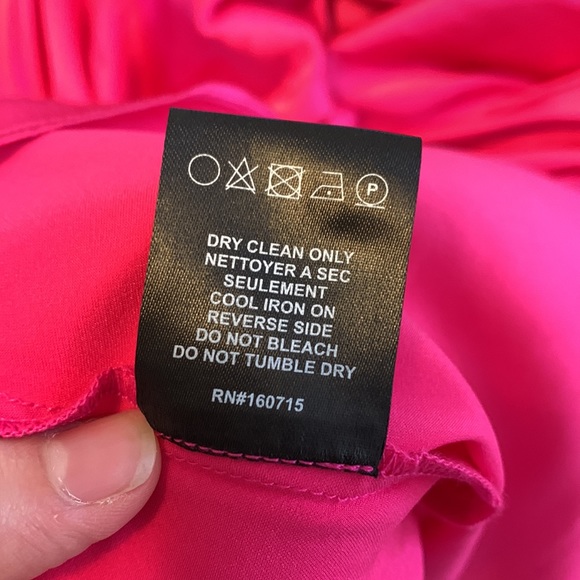 NWT SER.O.YA Emma Silk Dress Fuchsia Pink Size Medium - Picture 12 of 12